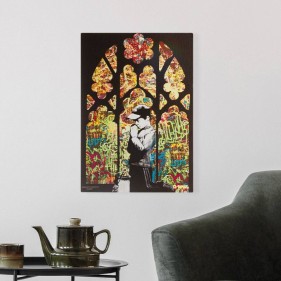 G-Rollz 'Banksy's Church of Graffiti' Leinwand 32x45cm