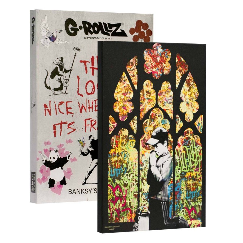G-Rollz 'Banksy's Church of Graffiti' Leinwand 32x45cm
