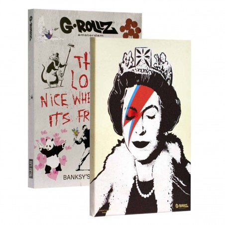 G-Rollz 'Banksy's Lizzie Stardust' Leinwand 32x45cm