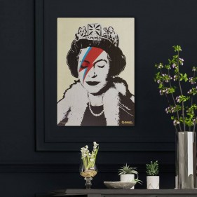 G-Rollz 'Banksy's Lizzie Stardust' Leinwand 32x45cm