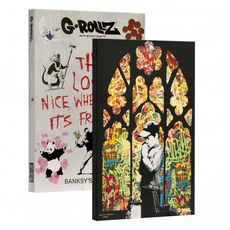 G-Rollz 'Banksy's Church of Graffiti' Leinwand 64x90cm