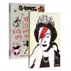 G-Rollz 'Banksy's Lizzie Stardust' Leinwand 64x90cm