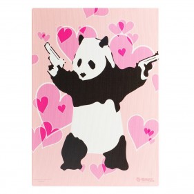 G-Rollz 'Banksy's Panda Gunnin'' Leinwand 64x90cm