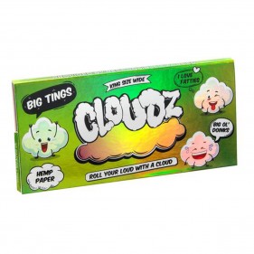 Cloudz Hemp Schimmernde King Size Slim Longpapers + Tips