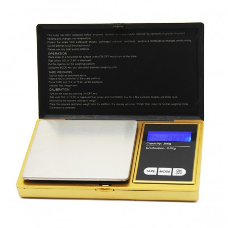 Professionelle Digitalwaage Gold 200g/0,01g