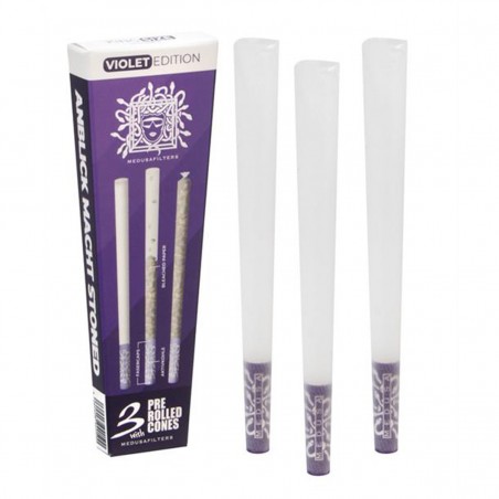 Medusa Pre-Rolled Cones Violet Edition mit Aktivkohlefilter 6 Stk.