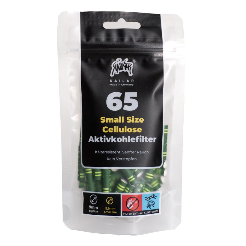 Kailar Grün Cellulose Aktivkohlefilter 5,9mm 65 Stk.