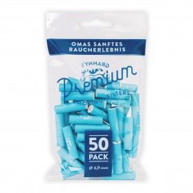 Granny's Premium Blau Aktivkohlefilter 6,9mm 50 Stk.