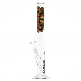 Greenline 'Peace Mandala' Borosilikatglas Bong