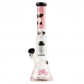 G-Rollz 'Banksy's Panda Gunnin'' Borosilikatglas Bong