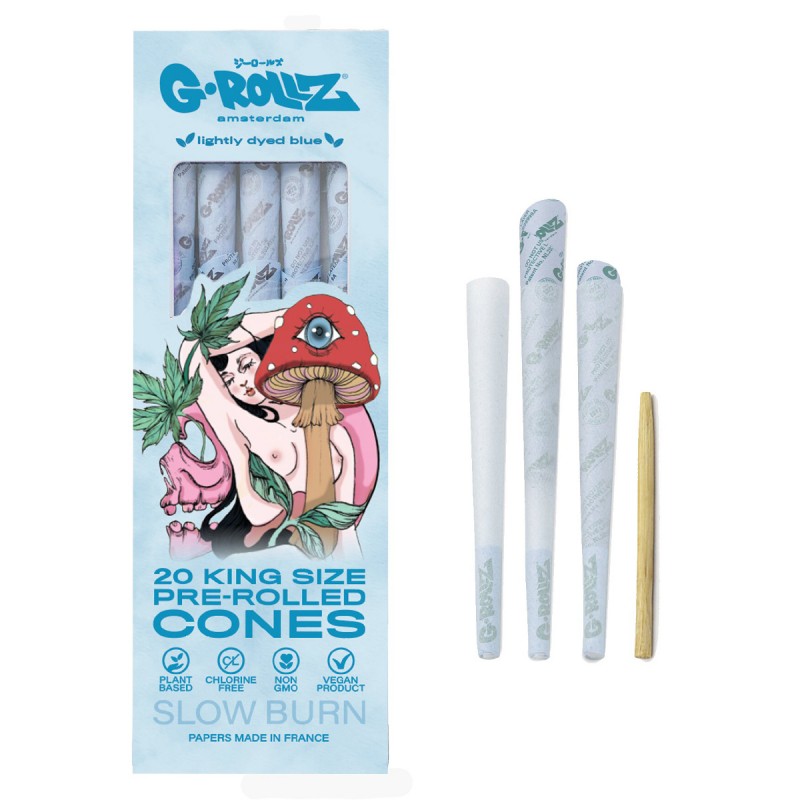 G-Rollz 'Naked Shroom' Blue Cones 20 Stk.