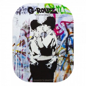 G-Rollz 'Banksy's Cop on Cop' Magnetisches Cover für Rolling Trays S