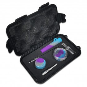 JJ Dabbing-Set mit Nectar Collector, 2 Silikonbehältern und Bürste