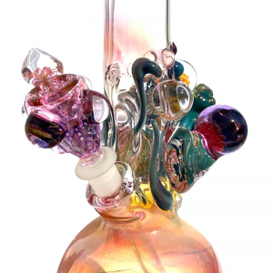 Grinder Glass 'Aqua Mushrooms' mit 22K Gold Fume