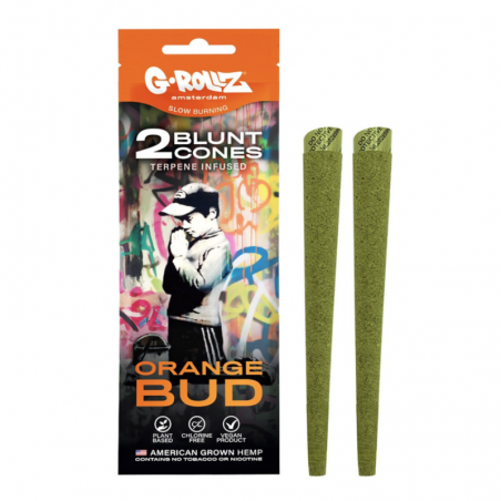 G-Rollz Pre-Rolled Hemp Wraps ORANGE BUD 2 Stk.
