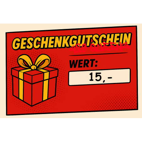 15€ Geschenkgutschein