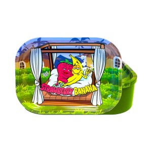 Best Buds 'Strawberry Banana' Tablett Rolling Tray mit Box
