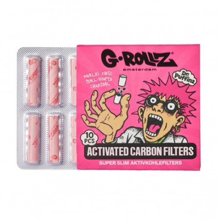 G-Rollz Dr. Puffins Pink Aktivkohlefilter 6mm 10 Stk.