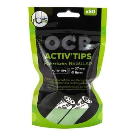 Activ Tips Regular Aktivkohlefilter 8mm 50 Stk.