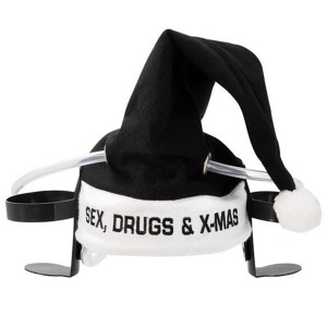 Sex Drugs & X-Mas Weihnachts-Dosenhalter Trinkmütze