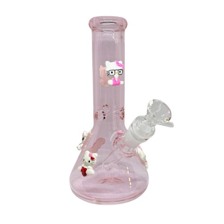 Hello Kitty Borosilikatglas Bong Pink