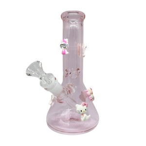 Hello Kitty Borosilikatglas Bong Pink