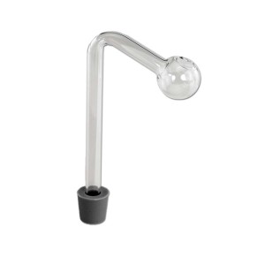 Gebogener Glas Ölaufsatz mit Stopfen NS19