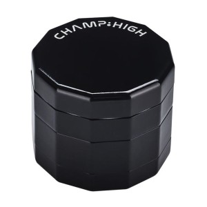 Dodecagon Aluminium Grinder 4-teilig Schwarz