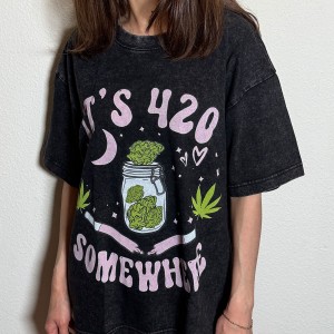 It's 420 Somewhere T-Shirt Schwarz
