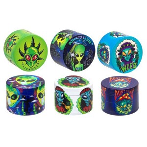 'Alien' Aluminium Grinder 4-teilig