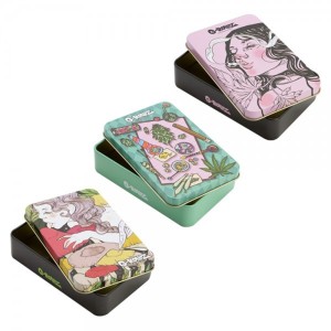 Große Metalldose Pink