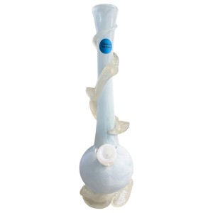 Noble Glass Medium Glow in the Dark Softglas Bong Hellblau