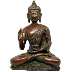 Buddha Messing Statue 18cm - Online Bestellen - 420 Queenz