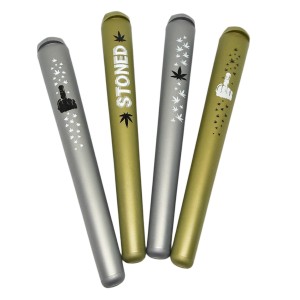 Stoned Cannabis Jointtube Gold/Silber - Online Bestellen