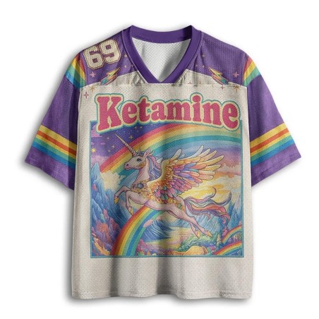 Baddie Cat Ketamine Rainbow Einhorn Jersey - Online Bestellen