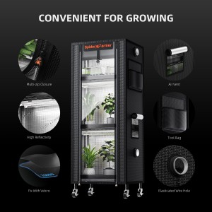 Spider Farmer Grow Regal mit Grow Lights für vier Pflanzen