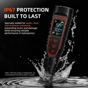 Spider Farmer 5-in-1 Hydroponisches Messgerät für pH-Wert