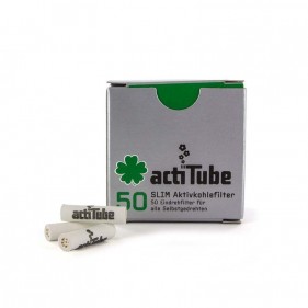 actiTube SLIM Aktivkohlefilter 8mm 50 Stk.