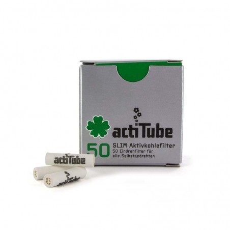 actiTube SLIM Aktivkohlefilter 8mm 50 Stk.