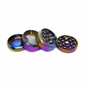 Regenbogen Aluminium Grinder 4-teilig