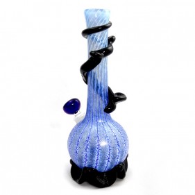 Noble Glass Small Softglas Bong Blau-Schwarz GonG