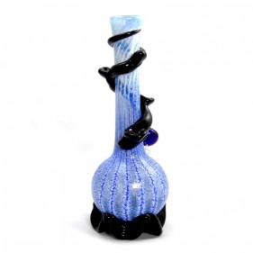 Noble Glass Small Softglas Bong Blau-Schwarz GonG