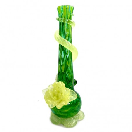 Noble Glass Medium Softglas Bong mit Uranium Blume