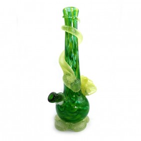 Noble Glass Medium Softglas Bong mit Uranium Blume