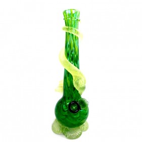 Noble Glass Medium Softglas Bong mit Uranium Blume
