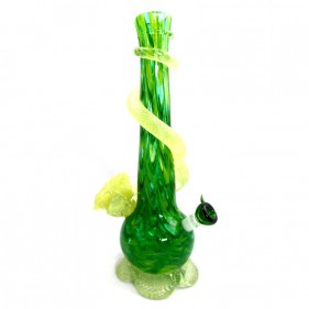 Noble Glass Medium Softglas Bong mit Uranium Blume
