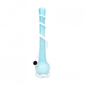 Noble Glass XL Softglas Bong Hellblau-Weiß