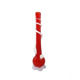 Noble Glass XL Softglas Bong Rot-Weiß