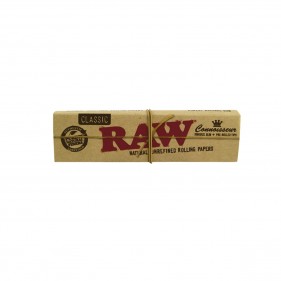 RAW Connoisseur 1 1/4 Size Rolling Papers + Pre-Rolled Tips
