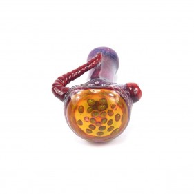 'Gold Bubbles Honey Comb' Glaspfeife